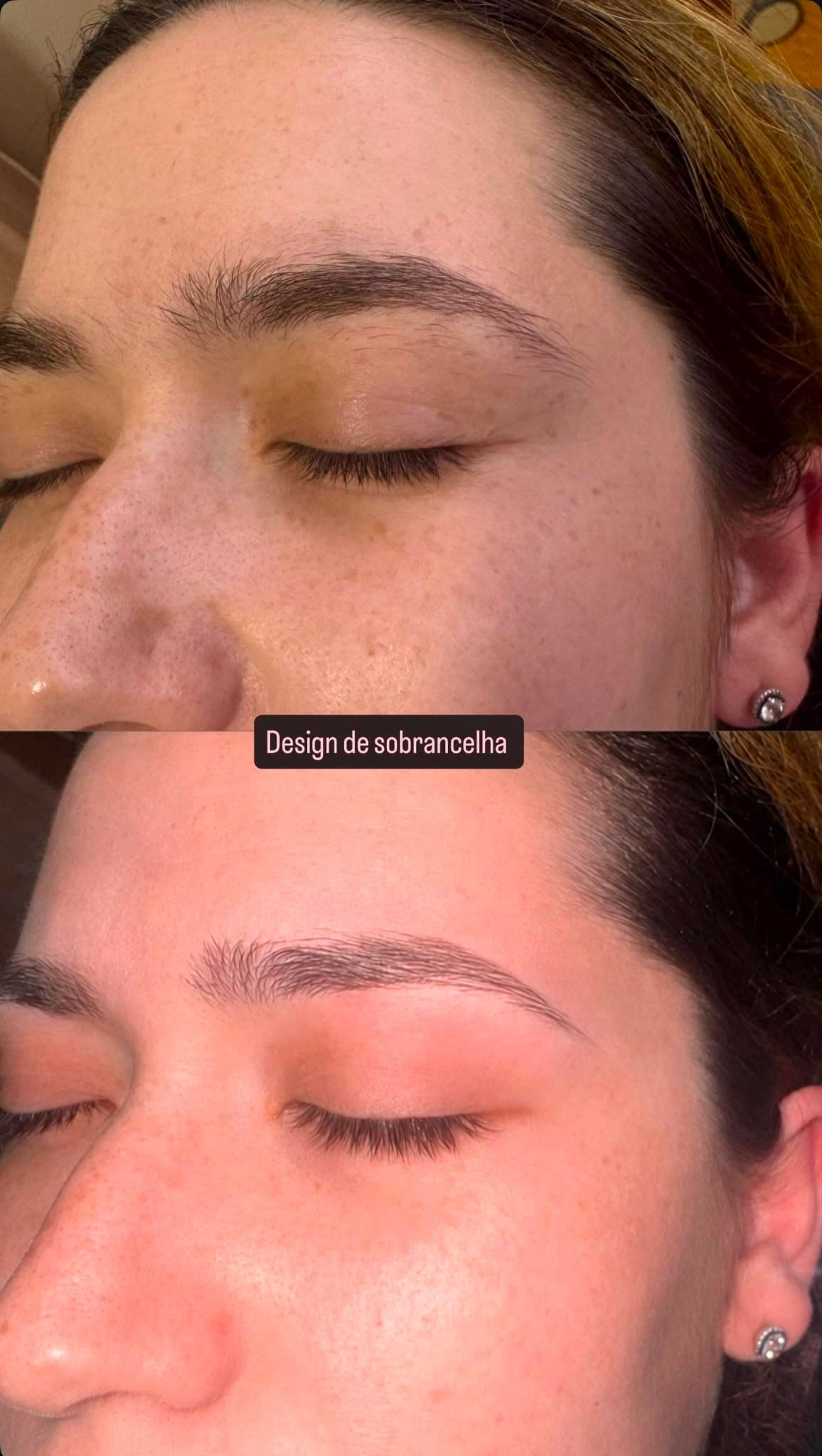 Design de sobrancelha à linha